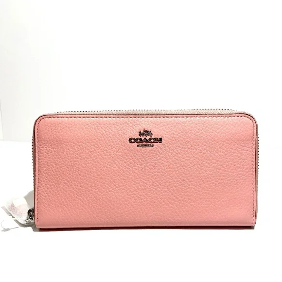 Coach | Bags | Coach Pebble Leather Accordion Zip Wallet  display picture 1